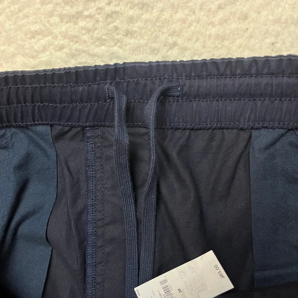 Banana Republic Cargo Shorts Mens M Preppy Navy 10 Inch Lightweight Elastic